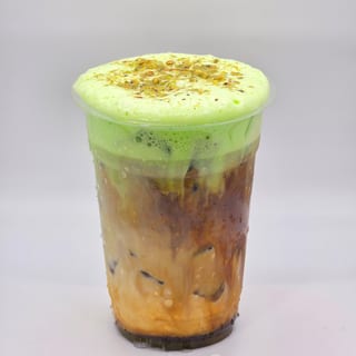 Iced Pistachio Latte (Cold Foam Included)